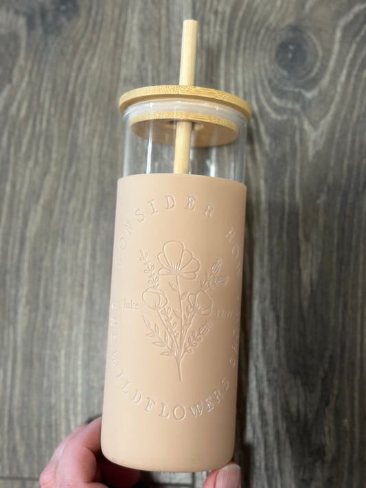 Wildflowers - Glass Silicone Sleeve