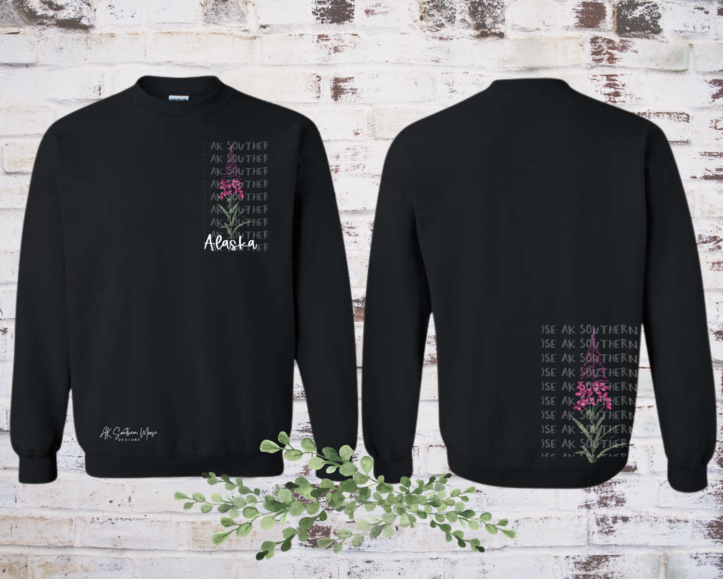 Alaska Fireweed Crewneck