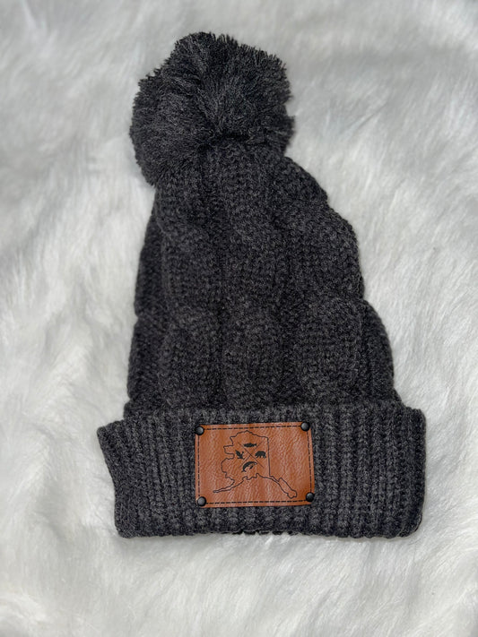 Alaska Wildlife Pom Beanie