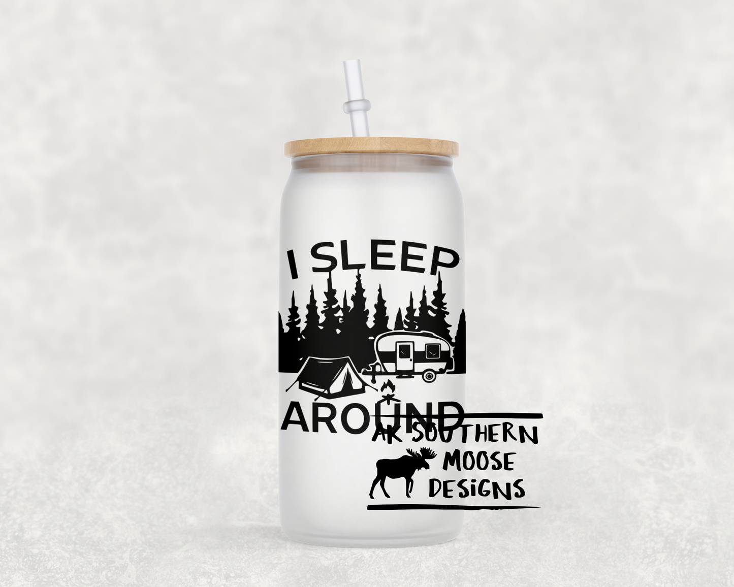 Sleep Around Glass Jar