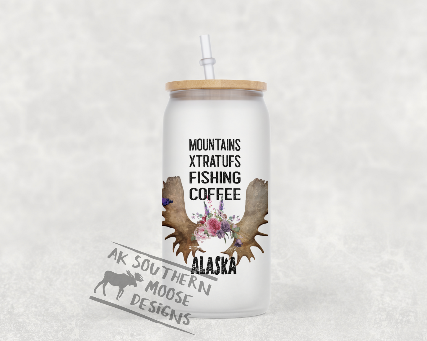 Mountains Xtratufs Glass Jar