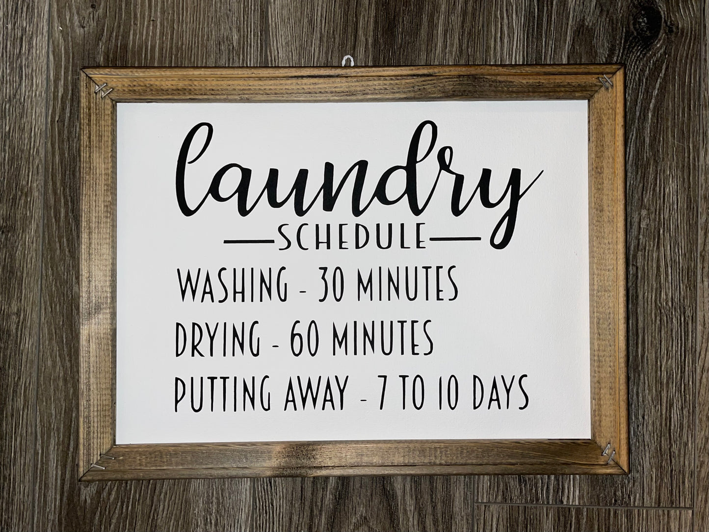 Laundry Schedule