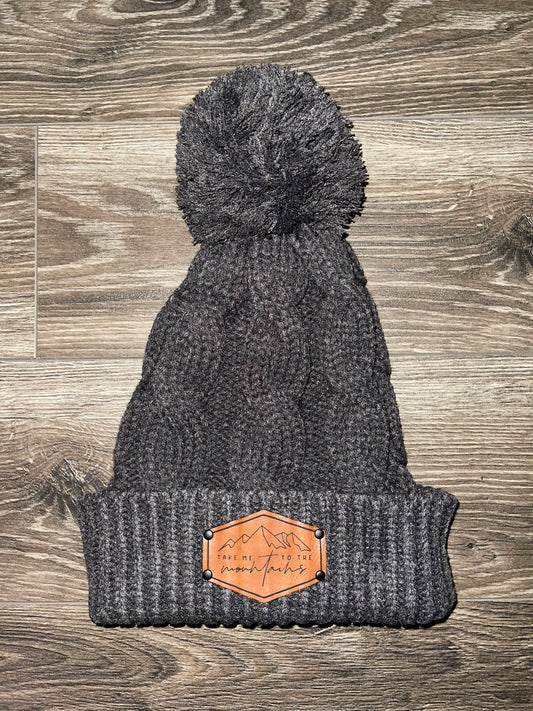 Take Me to the Mtns Pom Beanie