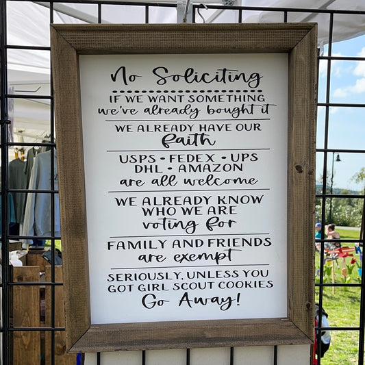 No Soliciting