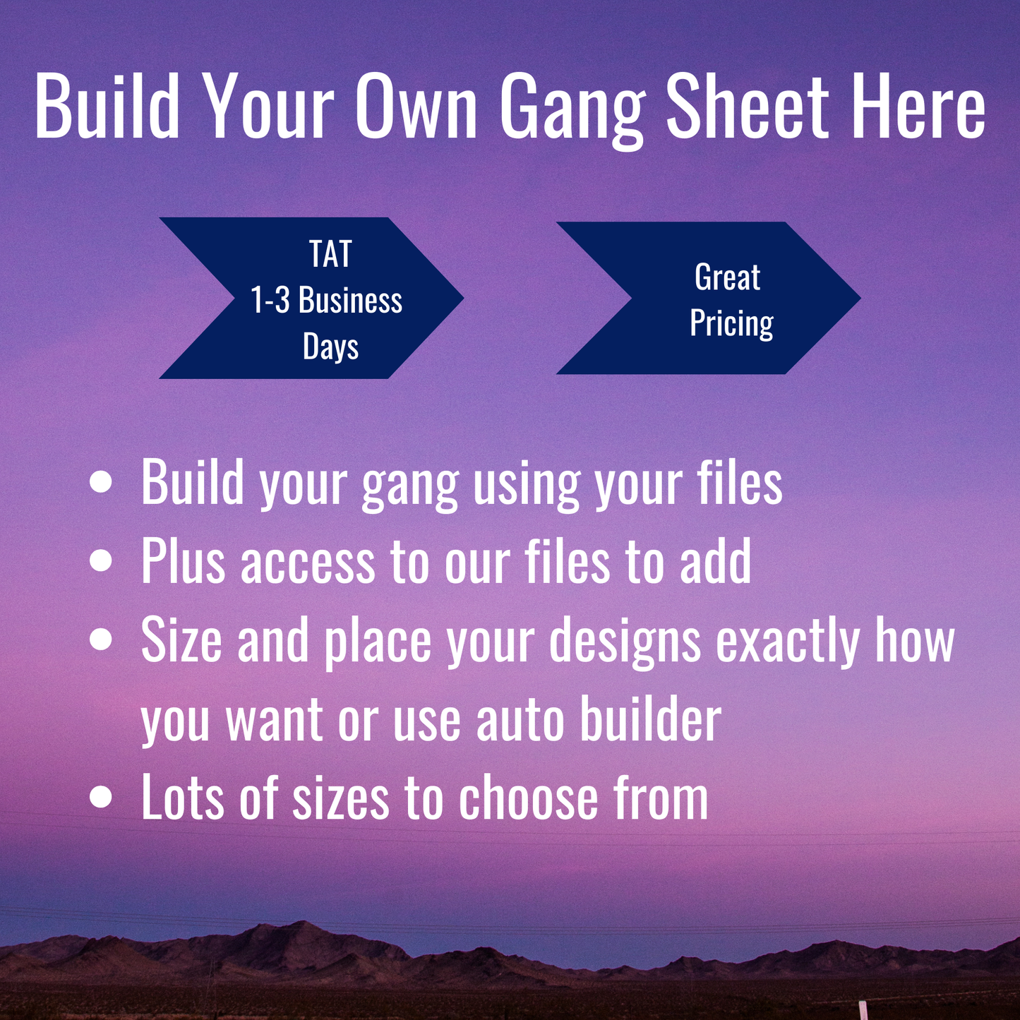 Build Your Own Gang Sheet