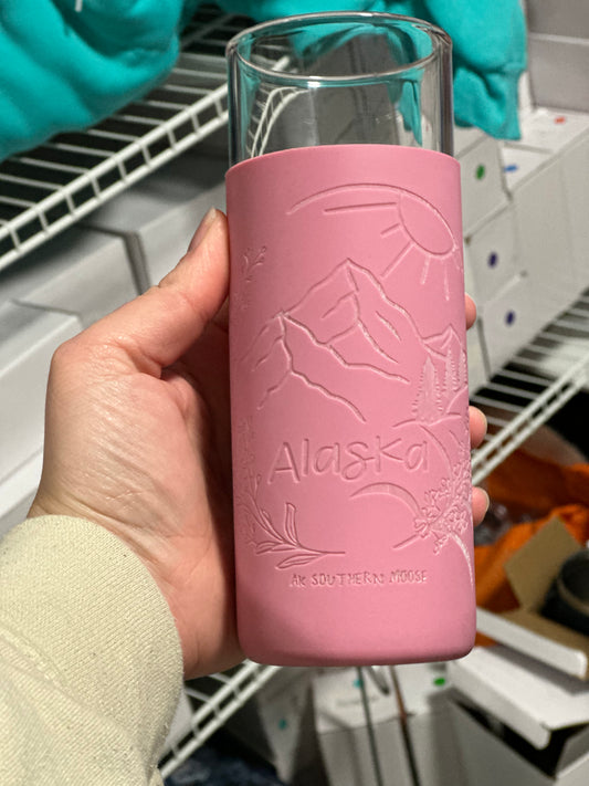 Alaska Scenery - Glass Silicone Sleeve