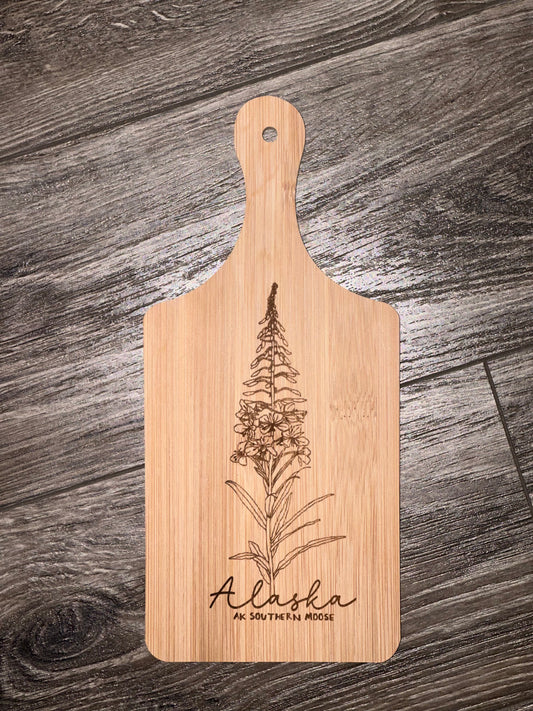 Alaska Fireweed - Cutting Board