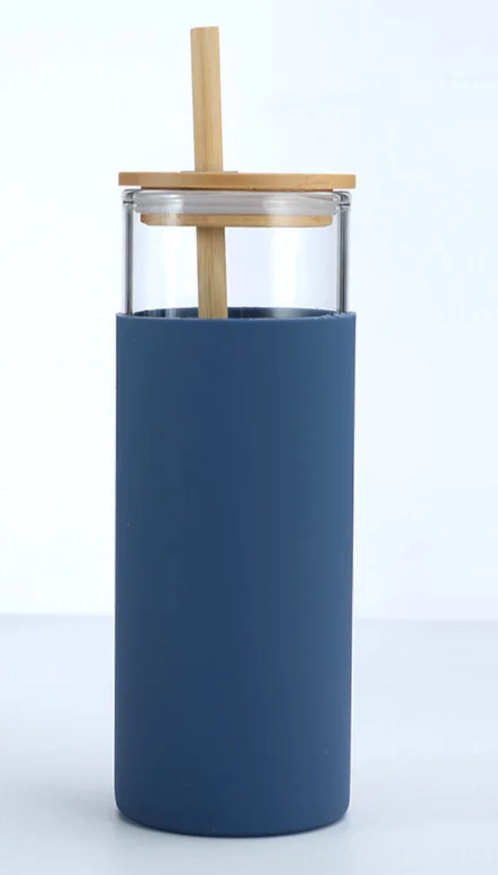 Glass cups silicone sleeve
