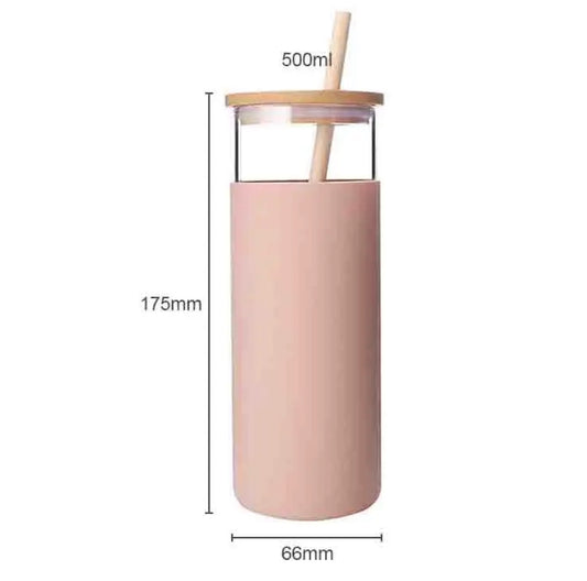 Glass cups silicone sleeve