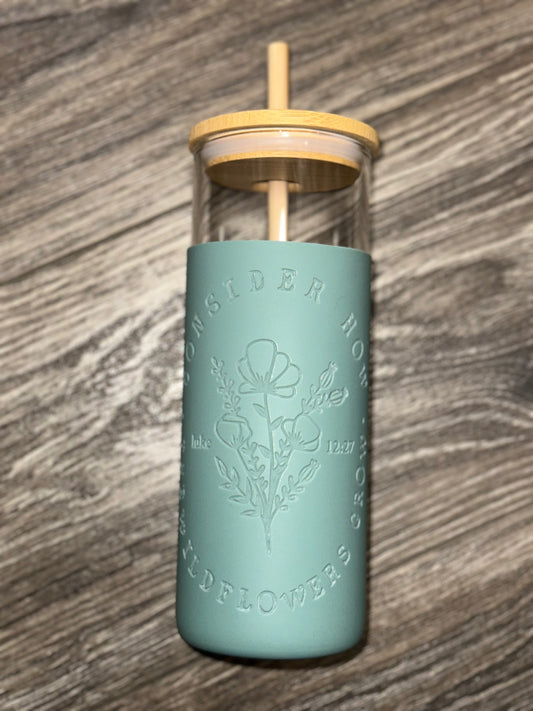 Wildflowers - Glass Silicone Sleeve