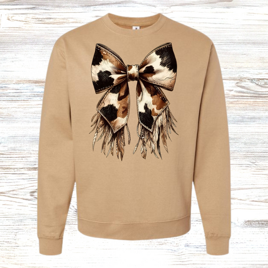 Cow Coquette Bow