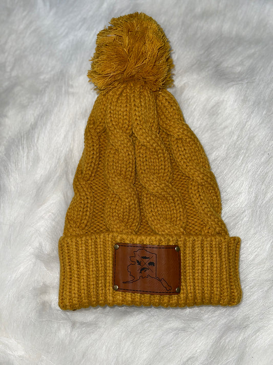 Alaska Wildlife Pom Beanie