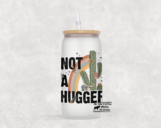 Not A Hugger Glass Jar