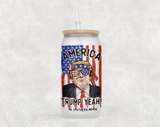 Trump Yeah Glass Jar