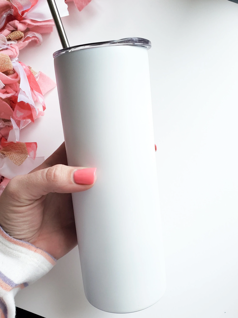 Fall Pumpkins & Stripes Tumbler
