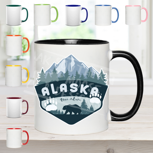 Alaska (blue/gray) with bear