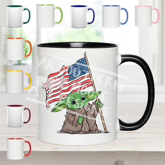 Yoda with Flag