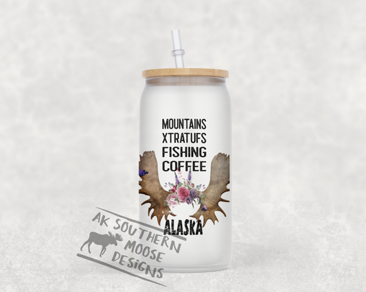Mountains Xtratufs Glass Jar