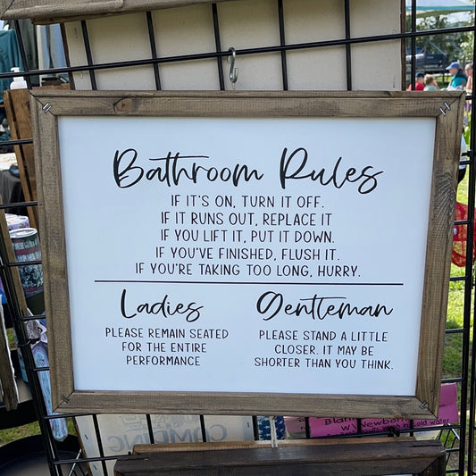 Bathroom Rules