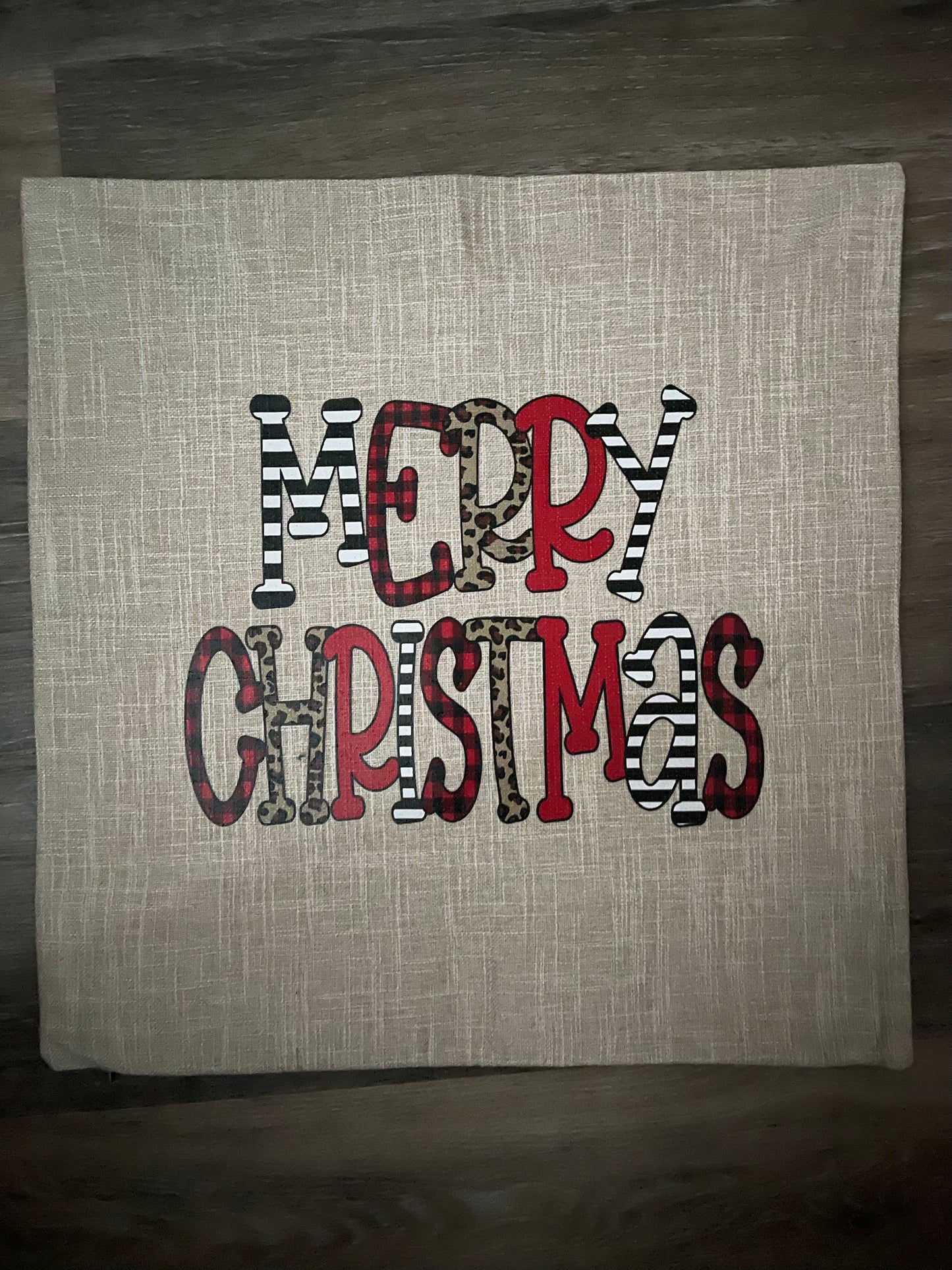 Merry Christmas Plaid & Leopard