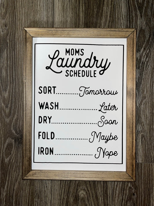 Mom's Laundry Schedule