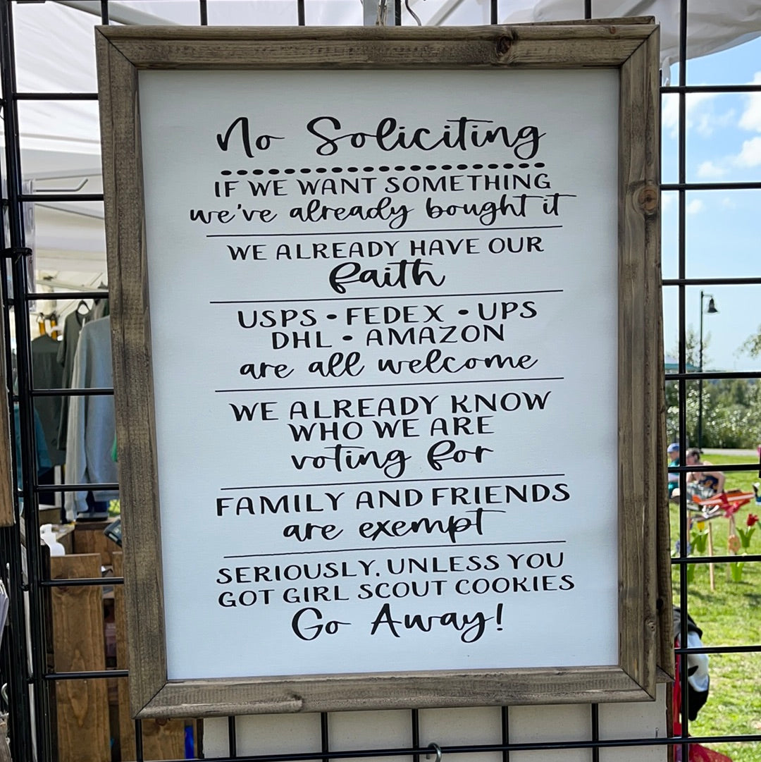No Soliciting