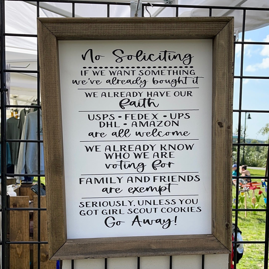 No Soliciting