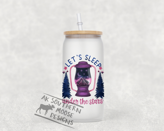 Let's Sleep Glass Jar
